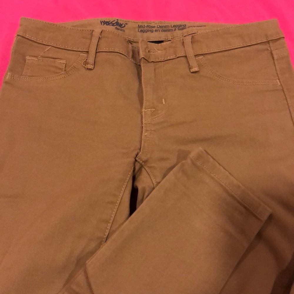 Mid rise denim legging